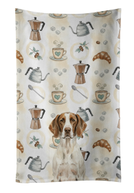 Liver and White Pointer Coffee Bar Kitchen Towel