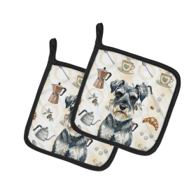 Schnauzer Coffee Bar Pair of Pot Holders