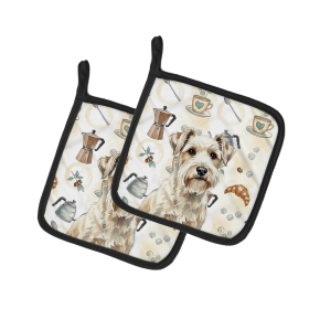 Sealyham Terrier Coffee Bar Pair of Pot Holders