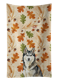 Agouti Siberian Husky Heirloom Fall Kitchen Towel