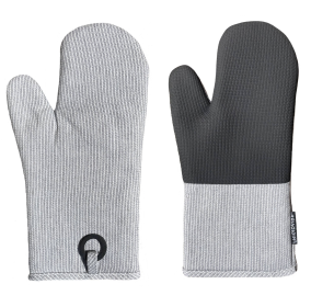 Heat Resistant Soft Quilted Oven Mitts With Neoprene