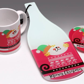 Meowy Christmas! Holiday Cutting Board