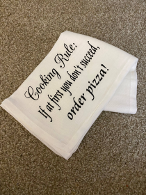 "Cooking Rule: If at first you don't succeed..." Tea Towel
