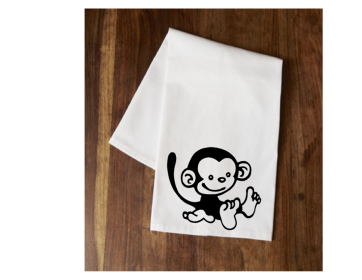 Monkey Tea Towel