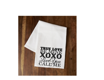 True Love Be Mine Tea Towel