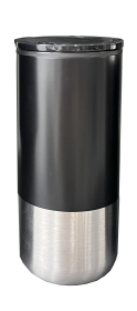 NEXGEN 16oz BLACK STAINLESS STEEL MUG WITH SS STRAW/SILICON TUBE