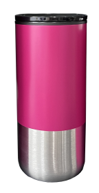 NEXGEN 16oz PINK STAINLESS STEEL MUG WITH SS STRAW/SILICON TUBE