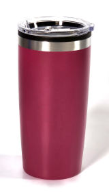 NEXGEN 20oz PINK DOUBLE WALL STAINLESS STEEL TUMBLER