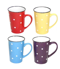 MARCELLE 4X16OZ  MUG SET IN DISPLAY BOX IN 5-PLY BROWN BOX