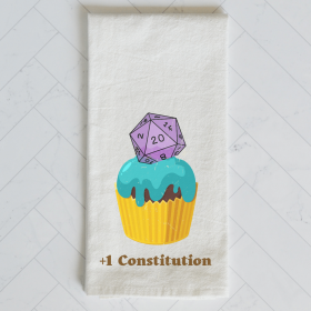 D&D D20 Roll for Constitution Kitchen Towel