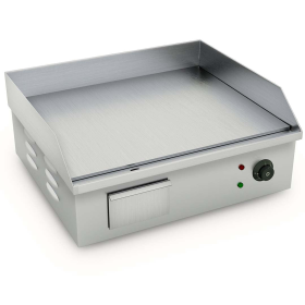Electric Stainless Steel Flat Griddle Grill BBQ Hot Plate W **