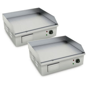 Electric Stainless Steel Flat Griddle Grill BBQ Hot Plate W
