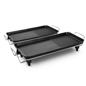 Electric BBQ Grill Teppanyaki Tough NonStick Surface Hot Plate Kitchen Bundle