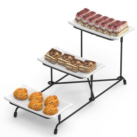 3-Tier Plastic Serving Tray Dessert