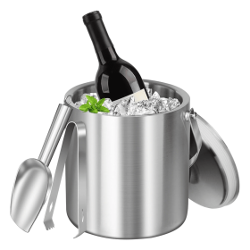 Double-Wall Stainless Steel Insulated Ice Bucket