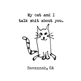 My Cat and I Savannah, GA Tote Bag