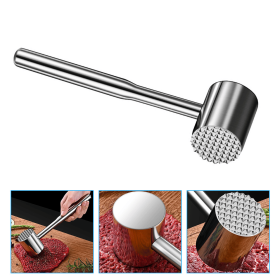 Meat Masher Tool Cube Steak Maker Meat Beater Pork Hammer Meat Stainless Steel Bbq Meat Hammer