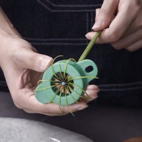 1pc; Stainless Steel Shredded Onion Knife; Food Styler; Plum Blossom Shredded Onion Cutter