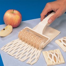 1pc; Pastry Lattice Roller Cutter; Pie Pastry Dough Cutter Roller
