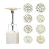 8 Stamps Plastic Baking Molds Round Cake Mold Moon Cake Mold