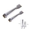 Set of 2 Bread Tongs Serving Tongs Stainless Steel for Salads Barbecue Toast Bread Pastry Sandwich Dessert Buffet Food Clip
