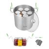 Canning Pot with Rack and Glass Lid 21 QT Stainless Steel Canner