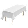 VEVOR White Tablecloths for Rectangle Tables, 10 Pack, 60 x 102 Inches, Reusable and Machine Washable Table Clothes