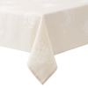 Tonal Floral Jacquard Woven Fabric Tablecloth, Light Taupe, 60"W x 84"L