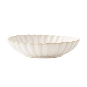Colette Stoneware 11-inch Serving Bowl, Cream