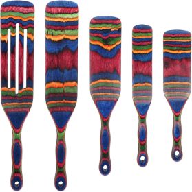 Wooden Utensils for Cooking, Kitchen Utensils Set, Pakkawood Kitchen Cooking Utensils Set