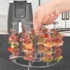 Skewers for Grilling Metal Kabob Skewer, Air Fryer Stand, Compatible 6QT Air Fryers for Grilling