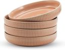 9-Inch Pasta Bowl (Set of 4) - 42 oz Wide Shallow Porcelain Low Dinner Bowls, Stylish & Modern Dinnerware for Serving at Home