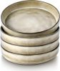 8.25'' Large Bowl Sets of 4, Stoneware Round Shallow Dinner Plates for Meal, Ceramic Salad Serving Plate for Cereal, Soup