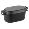 Enameled Cast Iron Dutch Oven, 3.5 Quart Pot with Lid and Dual Handles, Oven Induction Compatible up to 500°F