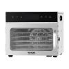 Food Dehydrator Machine, 6 Stainless Steel Trays, 400W Electric Food Dryer with Adjustable Temperature & 24-Hour Timer, Freeze Dryer for Jerky
