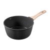 2.5 QT Saucepan, Nonstick Saucepan with Tempered Glass Lid, Multipurpose Cooking Sauce Pot with Detachable Handle