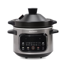 Joydeem 4 Quart Electric Stew Pot, 500W Multi-Functional Cooking Pot with Ceramic Inner, Soup, Porridge, Stew, Braise
