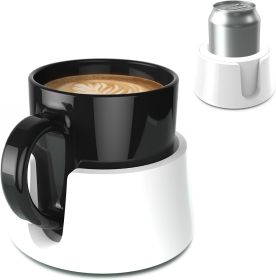 TableCoaster - Original Anti-Spill Table and Desk Cup Holder, Glacier White - RV and Boat Drink Holder