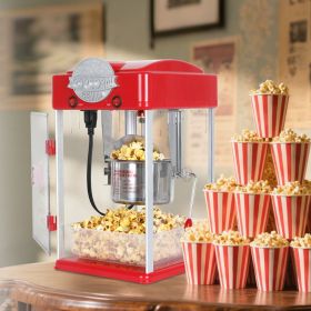 Tabletop Popcorn Machine Popcorn Popper Machine Pop Corn Machine Popcorn Maker With 6 Oz Stainless-Steel Kettle