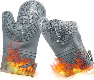 Silicone Oven Mitts Heat Resistant Durable