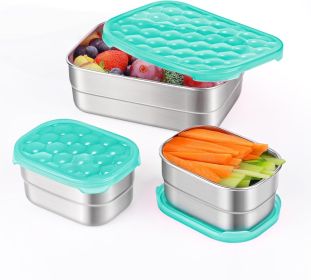 Small Stainless Steel Lunch Containers for Kids | Leak Proof Food Containers with Silicone Lids - Perfect Metal Food Containers with Lids for Kids Sch
