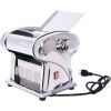 Electric Pasta Maker Noodle Maker Pasta Making Machine Dough Roller Cutter Thickness Adjustable Stainless Steel one blade 2.5mm round noo