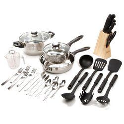 Gibson Total Kitchen 32-Piece Cookware Combo Set