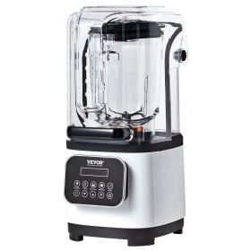 Professional Blender with Shield, Commercial Countertop Blenders, 68 oz Jar Blender Combo, Stainless Steel 9 Speed & 5 Functions Blender