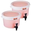 Beverage Dispenser, 3 Gallon Drink Dispensers for Parties, Plastic Juice Dispenser with Spigot and Lid, Iced Tea Lemonade Juice Water Dispenser