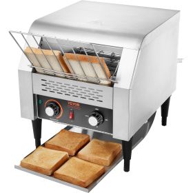 Commercial Conveyor Toaster, 300 Slices/Hour Conveyor Belt Toaster, Heavy Duty Stainless Steel Commercial Toaster Oven