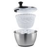 Stainless Steel Salad Spinner, 4.75Qt, One-handed Easy Press Large Vegetable Dryer Washer