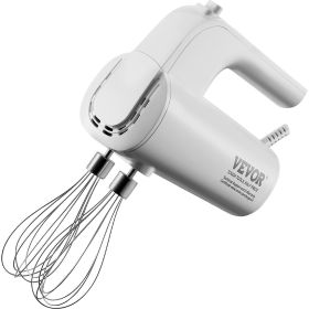 Digital Electric Hand Mixer, 5-Speed, 200W Portable Electric Handheld Mixer, with Turbo Boost Beaters Dough Hooks Whisks Storage Bag