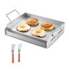 17x13 in Flat Top Griddle Stainless Steel Universal BBQ Grill Pan