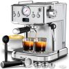 PlumChef Espresso Machine 20 Bar Professional Compact Household Coffee Espresso Maker with Milk Frother Steam Wand Pressure Gauge 60oz Water Tank Low